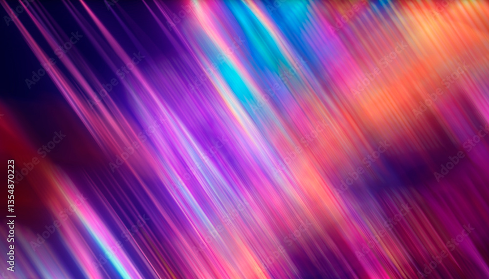 Dark abstract background with neon light, blurred lines Dark abstract background with neon light, blurred lines
