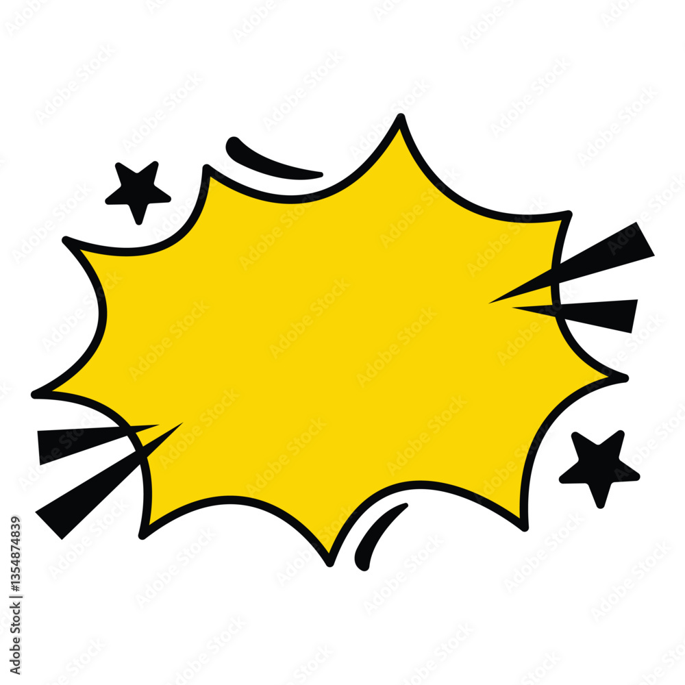 Comic Shape Vector Design Comic Shape Vector Design