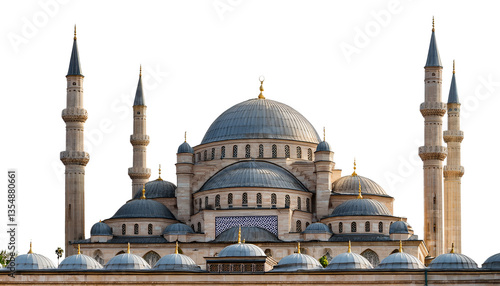 The Blue Mosque on Transparent Background – Istanbul Landmark, Ottoman Architecture, Historic Islamic Mosque, Famous Turkish Monument PNG