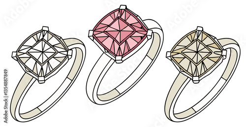 A stunning assortment of isolated crystals, gemstones, and precious stones, including diamonds, amethysts, emeralds, and sapphires
