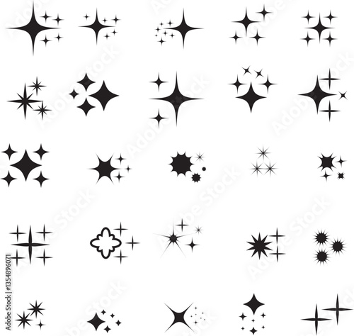 Stars collection. Star vector icons. 