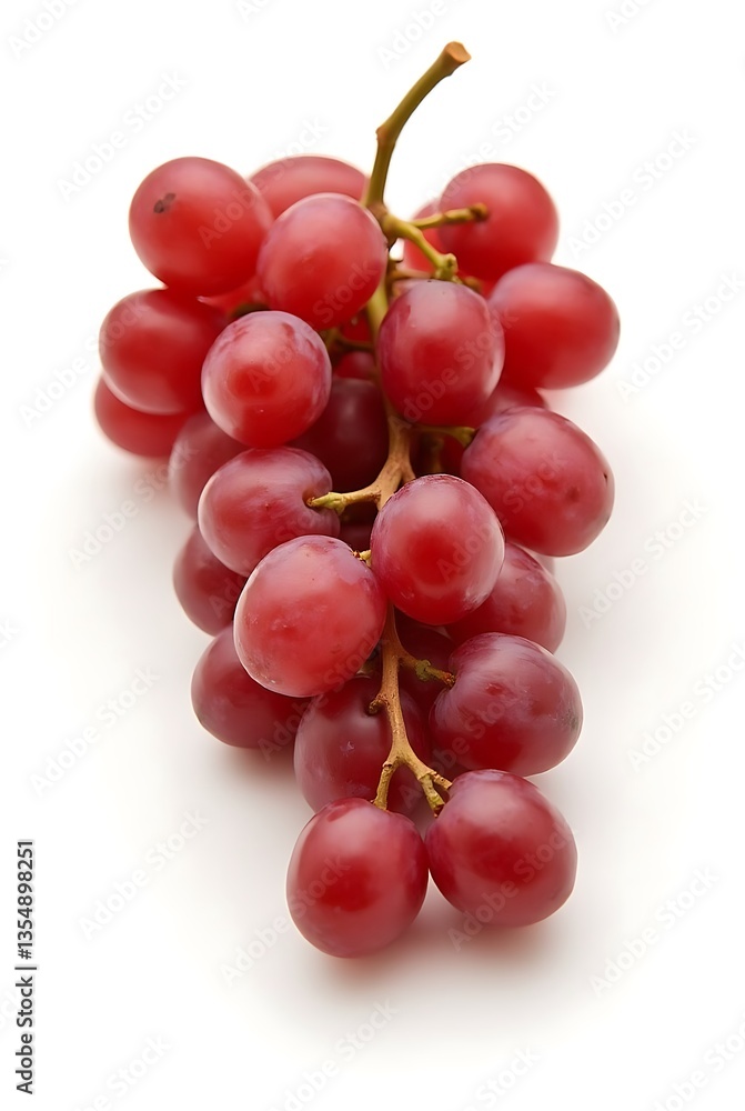 red grapes isolated on white background red grapes isolated on white background