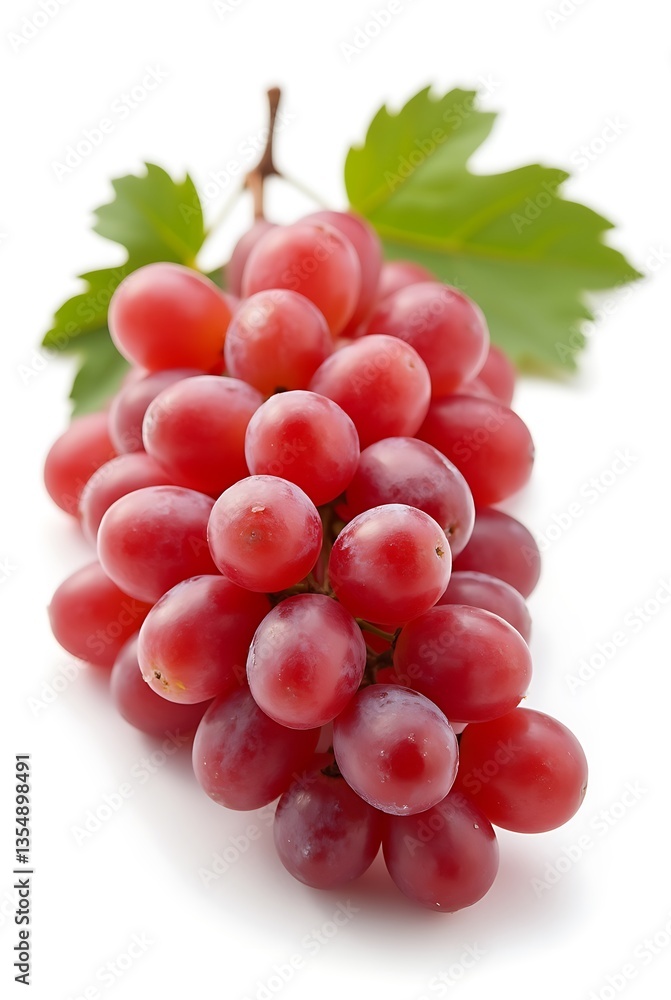 Fototapeta premium red grapes isolated on white