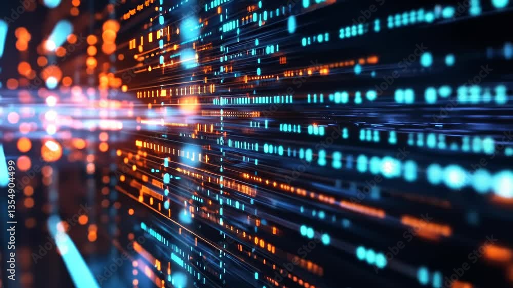 Visual representation of data flow in a digital network showcasing vibrant colors and dynamic movement Visual representation of data flow in a digital network showcasing vibrant colors and dynamic movement
