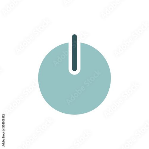 Power button vector flat icon