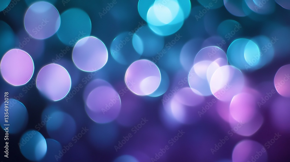 Fototapeta premium Colorful abstract background with soft bokeh effects in shades of blue and purple enhancing visual depth and vibrancy