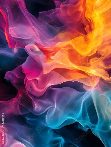 Captivating Fluid Color Explosion