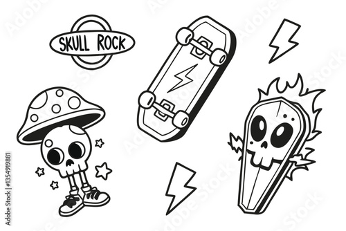 27 Graffiti stickers collection, street art typography, urban slang words, spray paint text, colorful graffiti tags, skater culture symbols, underground subculture icons, punk aesthetic graphics, neon