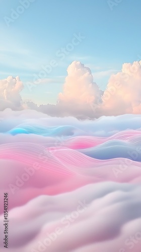 Pastel Cloudscape Dreamland.