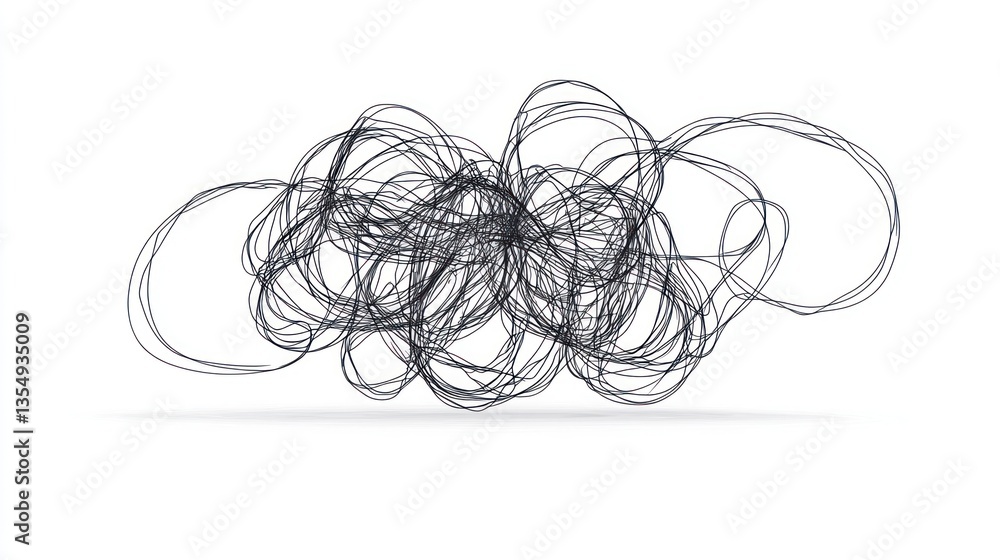 Abstract tangled lines design Abstract tangled lines design