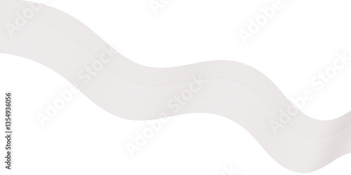 Abstract Curved Black and White Line Wave Background