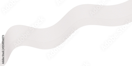 Abstract Curved Black and White Line Wave Background
