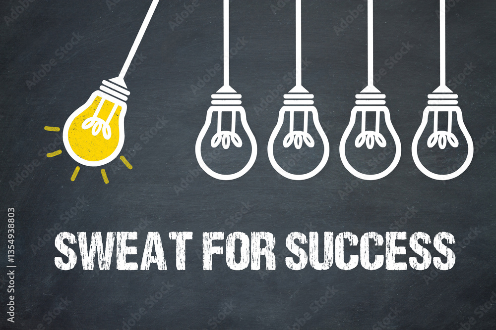Fototapeta premium Sweat for Success