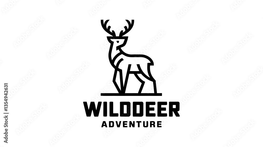 WildDeer Adventure - Bold Logo for Outdoor, Wildlife, and Adventure Brands WildDeer Adventure - Bold Logo for Outdoor, Wildlife, and Adventure Brands