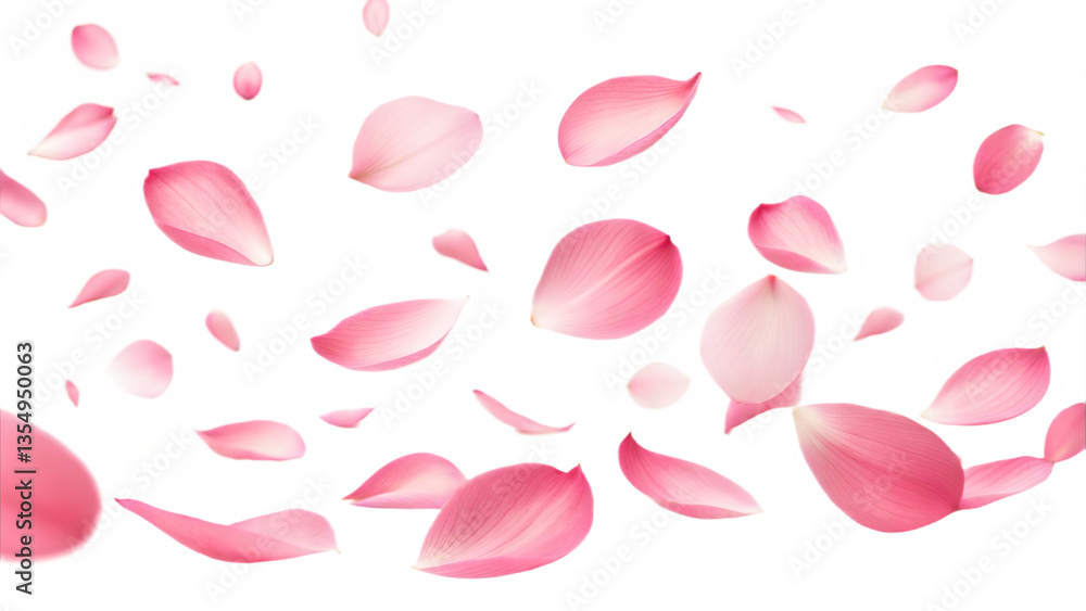 Flying pink petals isolated on transparent background. Png Flying pink petals isolated on transparent background. Png