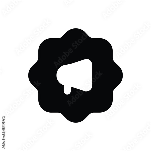 A filled megaphone icon symbolizing sales and advertising.