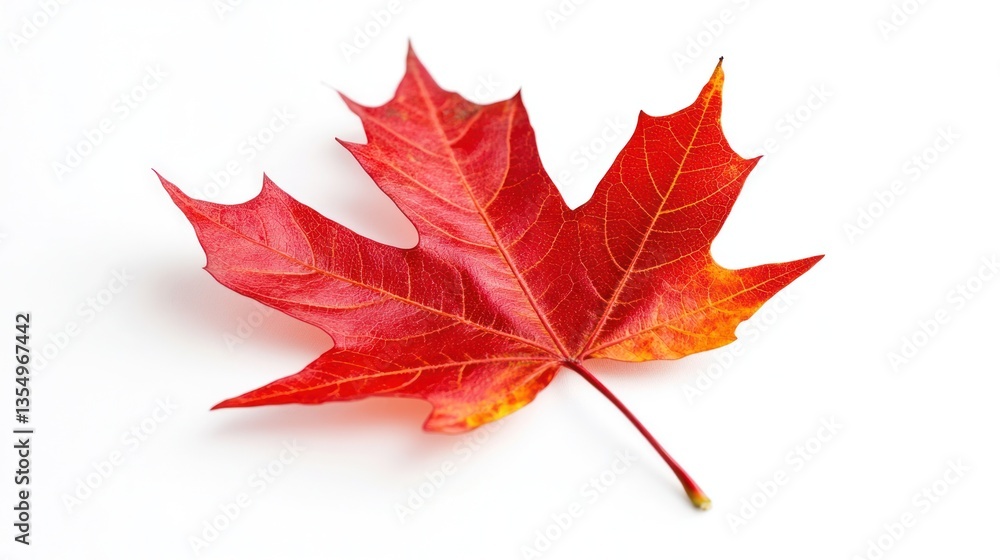 Autumn Maple Leaf Isolated on White Background Autumn Maple Leaf Isolated on White Background