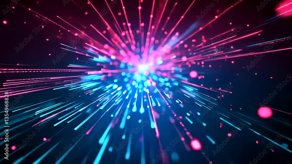 Vibrant abstract light explosion showcasing dynamic colors and energy in a cosmic setting Vibrant abstract light explosion showcasing dynamic colors and energy in a cosmic setting