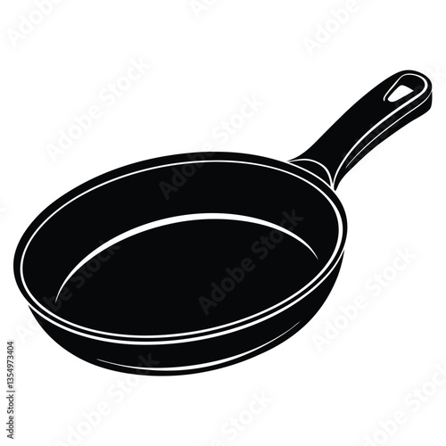 Frying Pan vector isolated on white background