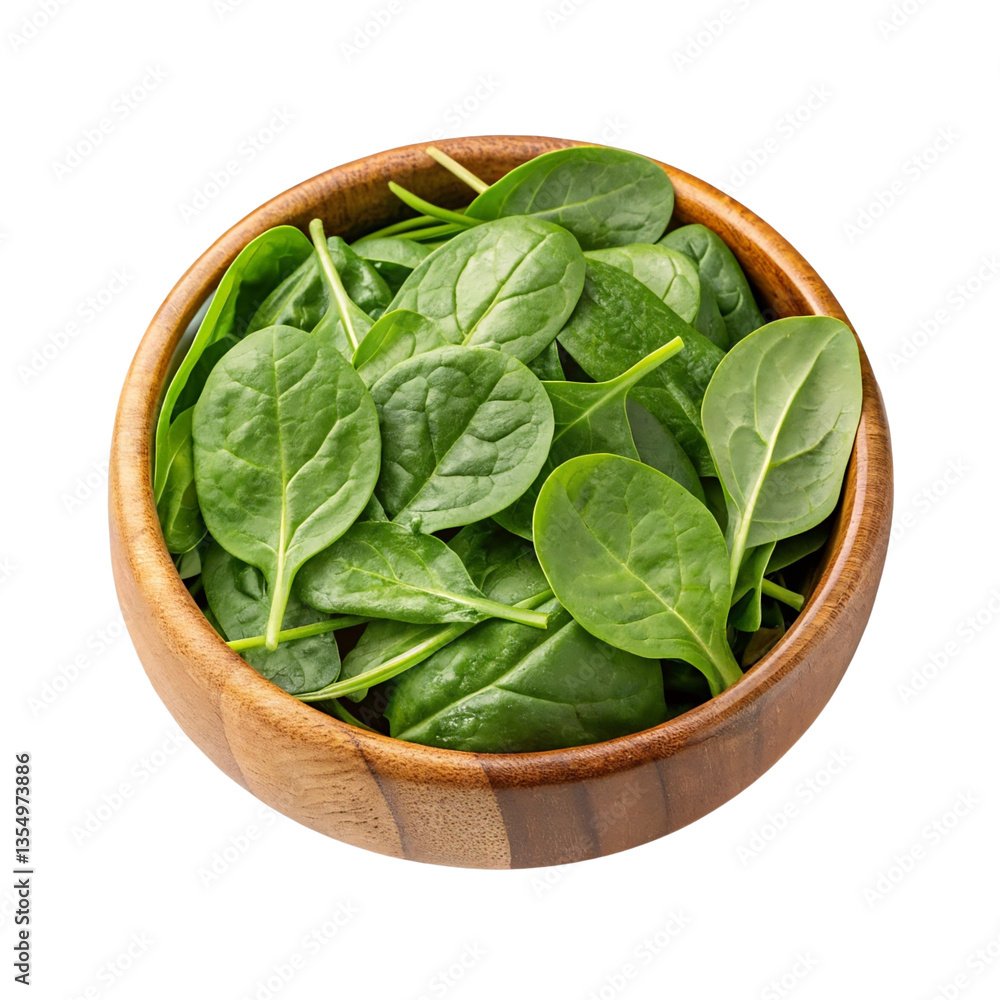 Fresh spinach leaves in a bowl ready for a healthy salad Fresh spinach leaves in a bowl ready for a healthy salad