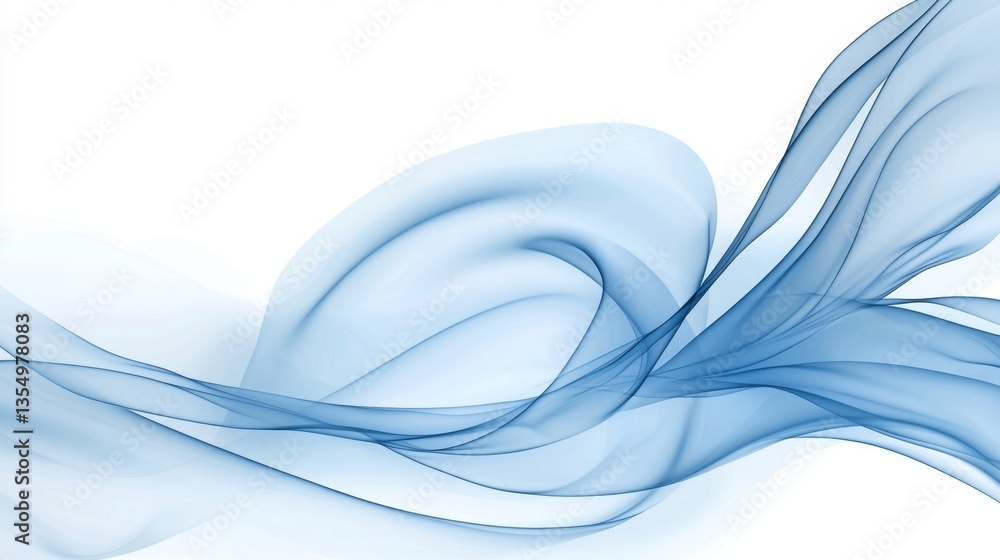 A blue and white abstract background with wavy lines A blue and white abstract background with wavy lines