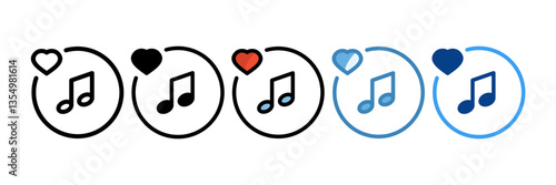 Favorite Icon Set Multiple Style Collection