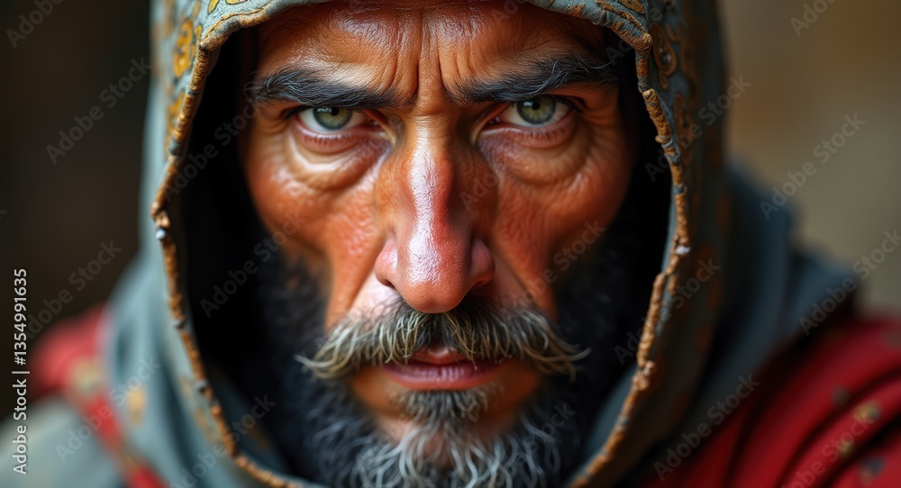 Biblical character warrior, Cinematic portrait close up Biblical character warrior, Cinematic portrait close up