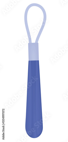 Metallic shoe horn helper. vector