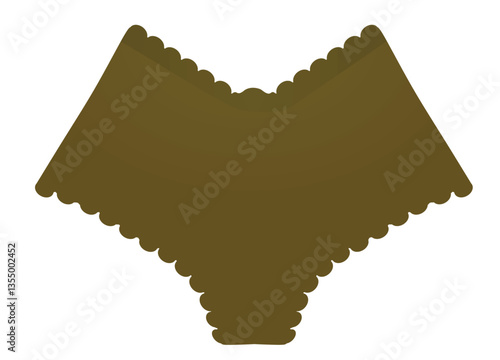 V waist panties. vector illustration