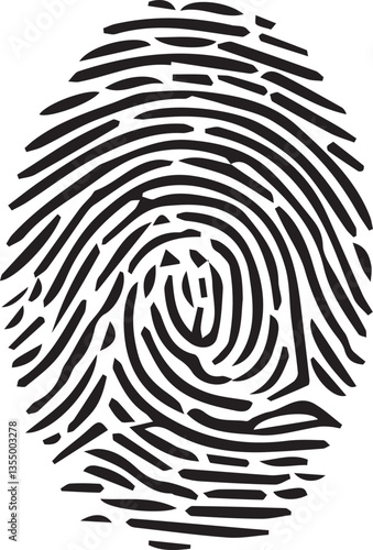 Fingerprint icon vector. Fingerprint vector icon. Fingerprint vector icon