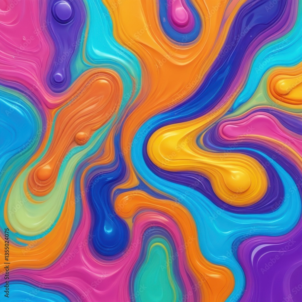 Dynamic Abstract with Flowing Forms Dynamic Abstract with Flowing Forms