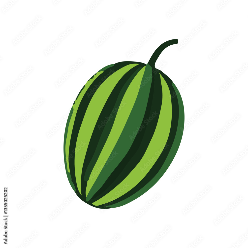 Watermelon fruit clipart icon vector on white background. Watermelon fruit clipart icon vector on white background.
