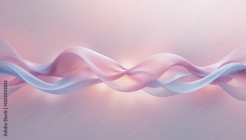 Dynamic flowing waves in soft pastel colors digital art composition abstract representation modern aesthetic artistic environment tranquil viewpoint Dynamic flowing waves in soft pastel colors digital art composition abstract representation modern aesthetic artistic environment tranquil viewpoint