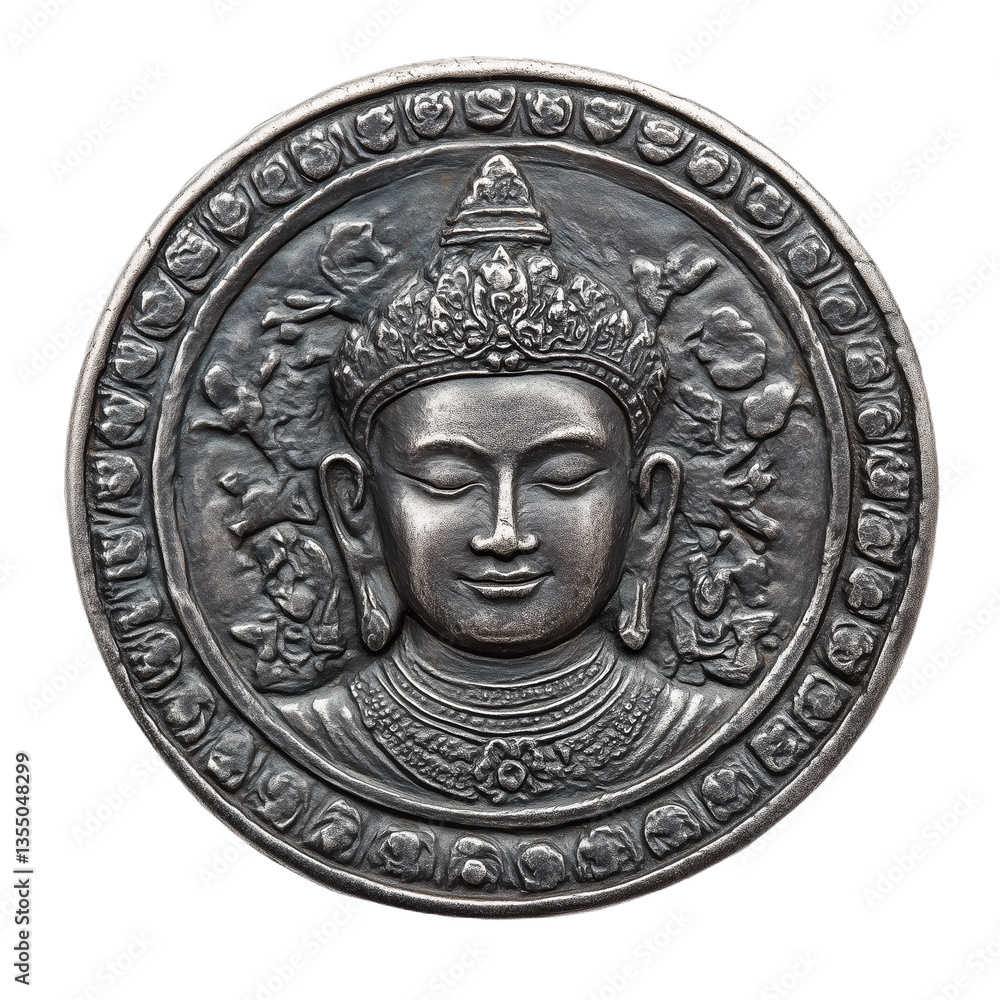 Cambodian num ansom featuring intricate design and cultural significance in metalwork Cambodian num ansom featuring intricate design and cultural significance in metalwork