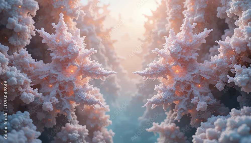 Mystical coral forest underwater depths digital art ethereal environment close-up view fantasy concept for seo impact Mystical coral forest underwater depths digital art ethereal environment close-up view fantasy concept for seo impact