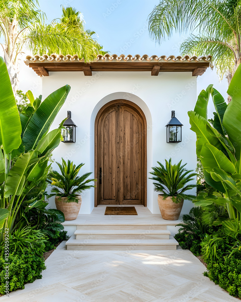 Fototapeta premium Modern Mediterranean Entranceway