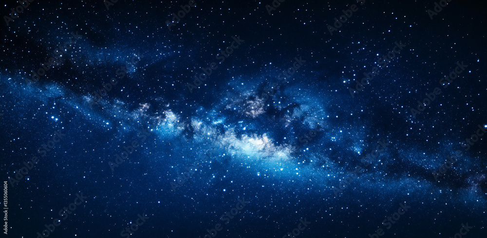 Fototapeta premium starry night sky background with a dark blue night sky and the milky way g
