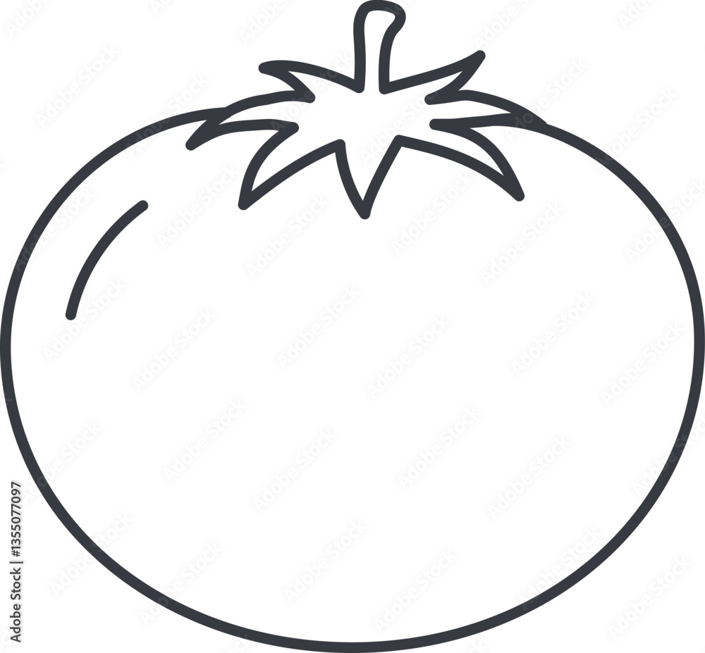 Obraz premium Tomato vegetable icon