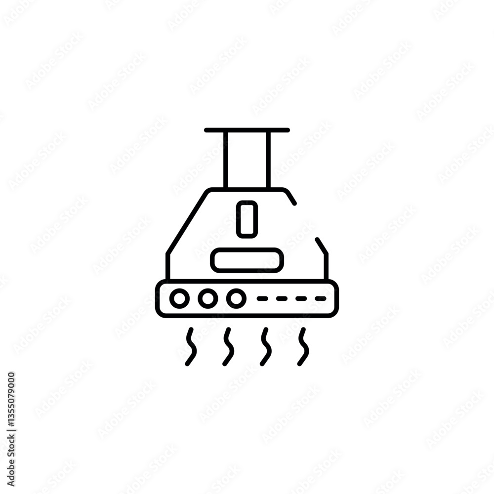 Extractor icon design with white background stock illustration Extractor icon design with white background stock illustration