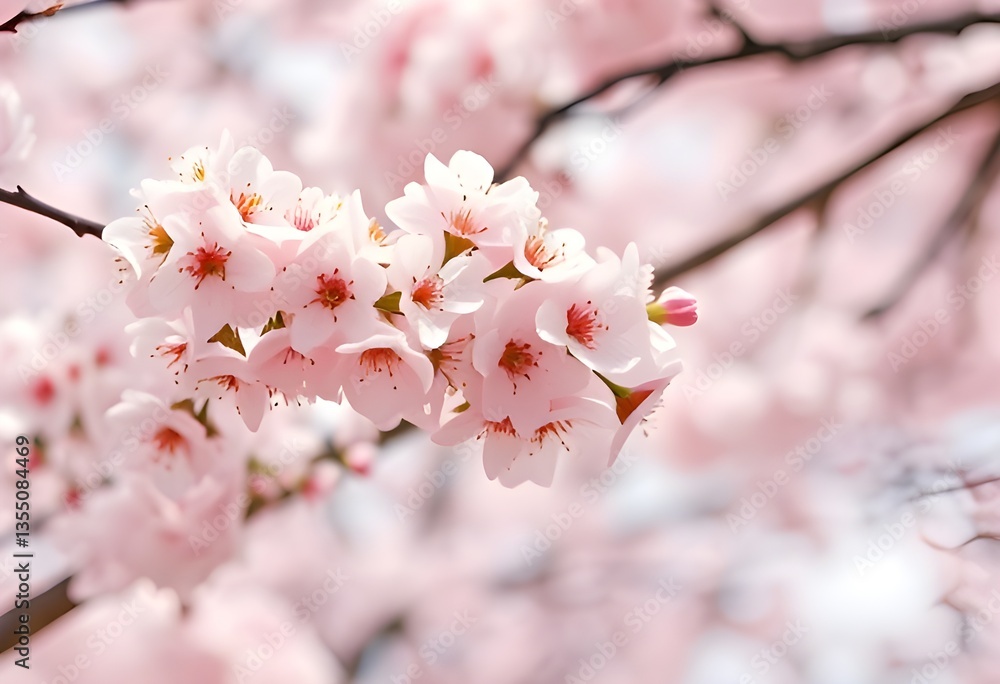 Obraz premium pink cherry blossom