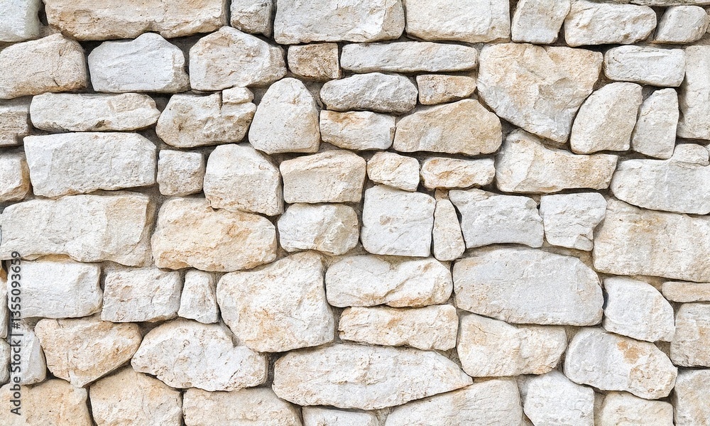 Fototapeta premium Natural stone wall texture with rugged details, perfect for backdrops, wallpapers, and architectural designs. Ideal for adding a rustic and earthy feel to creative projects.