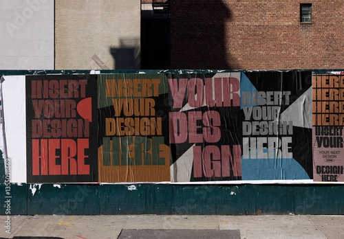 Urban posters Mockup in New York