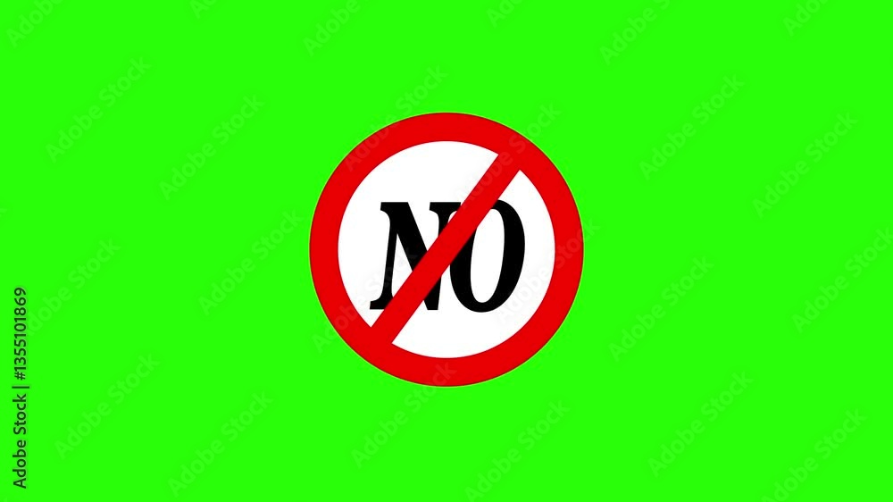 No text animation on green background. No text animation on green background.
