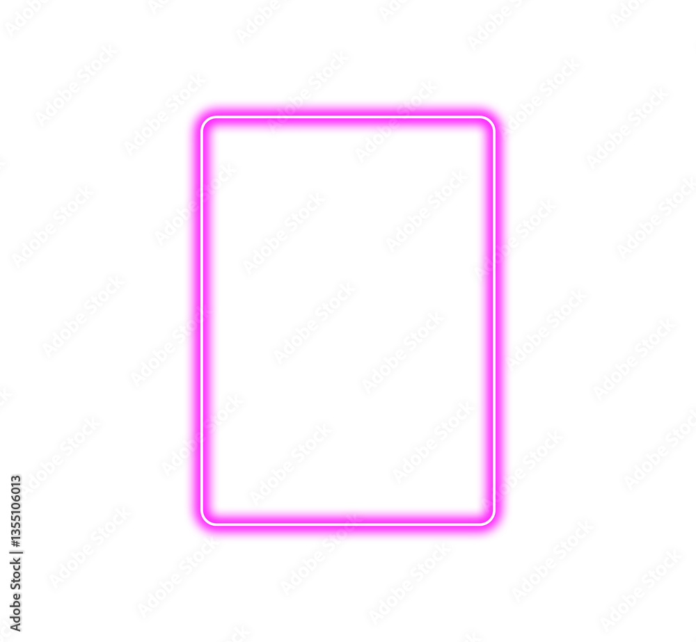 Neon rectangle frame pink color isolated on transparent background. Glowing neon border with empty copy space Glow banner, mockup, template. Neon sign for decoration, design elements Neon rectangle frame pink color isolated on transparent background. Glowing neon border with empty copy space Glow banner, mockup, template. Neon sign for decoration, design elements