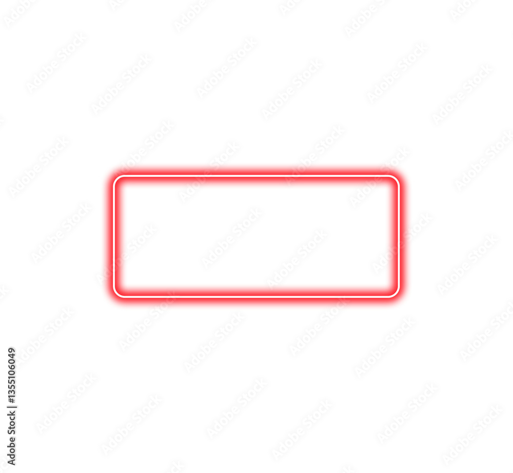 Neon rectangle frame red color isolated on transparent background. Glowing neon border with empty copy space Glow banner, mockup, template. Neon sign for decoration, design elements Neon rectangle frame red color isolated on transparent background. Glowing neon border with empty copy space Glow banner, mockup, template. Neon sign for decoration, design elements