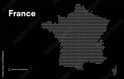 Dotted Map of France
