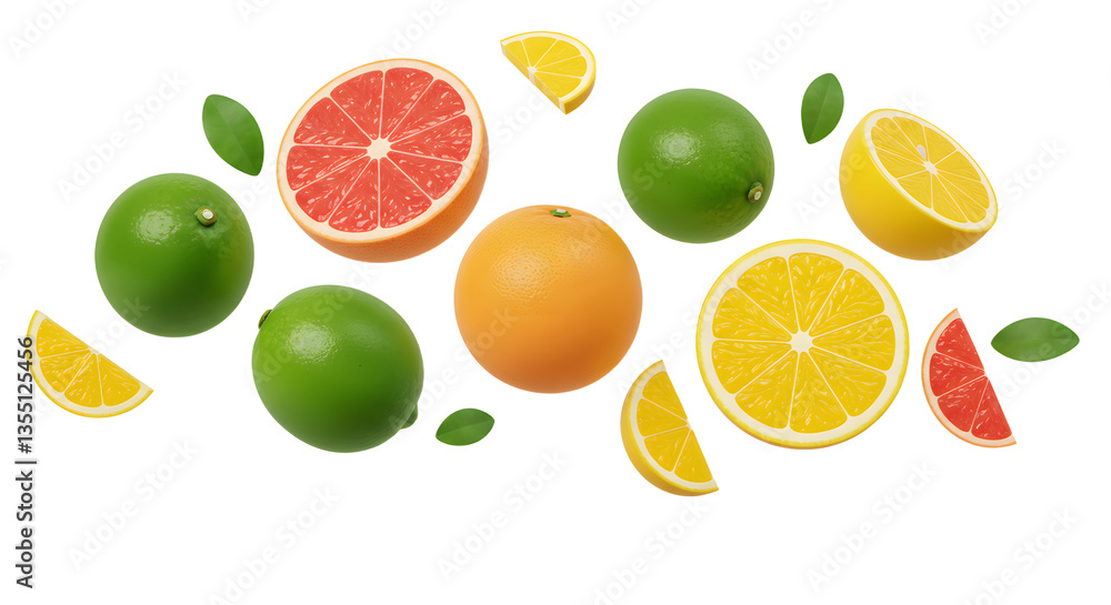 Tropical Fruit Mix Pattern Tropical Fruit Mix Pattern