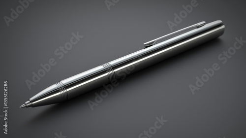 Wallpaper Mural Elegant silver pen on dark background. Torontodigital.ca