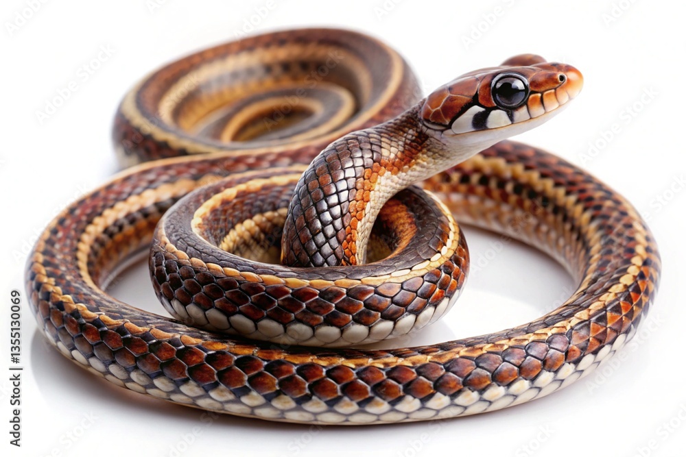 Obraz premium dragon-snake isolated on white background