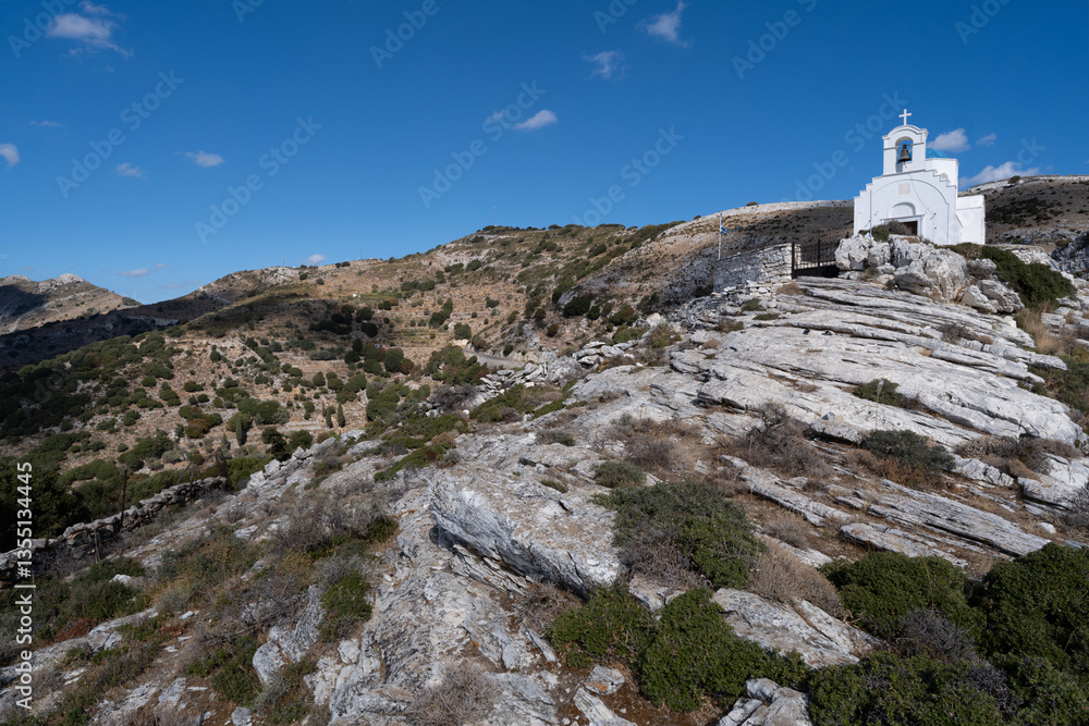 Fototapeta premium Prophet Elias Church in Naxos, Greece